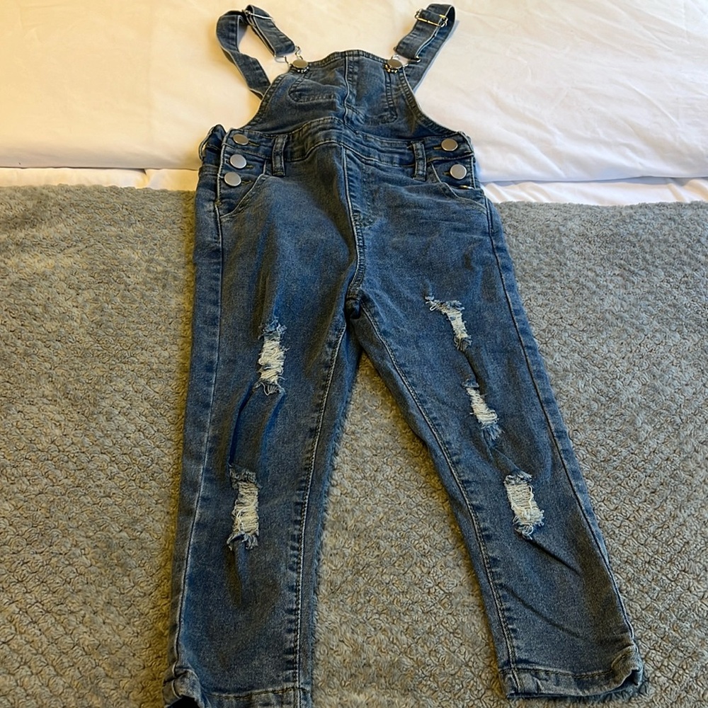 Toddler distressed overall 5T
